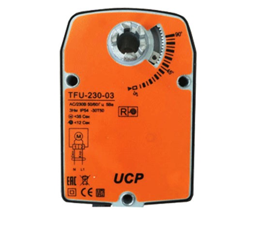 Электропривод UCP TFU-230-03 с возвратной пружиной купить